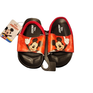 Mickey Mouse Sandles toddler New with tags‎ Multicolor Red & Black